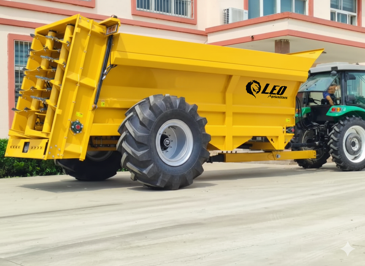 LEO 8018 misverspreider spreading in land